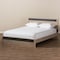 Baxton Studio Jamie Modern Two-Tone Oak and Grey Wood Queen Size Platform Bed 138-7709 - alternate 2